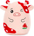 Mushroom Cow Stuffed Animal Toys Cute Mushroom Cow Plush Pillow Soft Cow Stuffed Animal Plush for Kids Teens Adults Birthday Gift Mushroom Cow Plu...