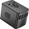 Universal European Travel Plug Adapter - International Travel Plug Adapter Wall Charger with 6.5A 5 USB Type-C for US EU UK Europe Spain Australia...
