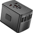 Universal European Travel Plug Adapter - International Travel Plug Adapter Wall Charger with 6.5A 5 USB Type-C for US EU UK Europe Spain Australia...