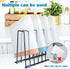 Reusable Storage Bags Rack, Stainless Stand for Reusable Storage Bags, Drying Rack Holder for Reusable Bags, Books, Makeup Brush (Black)...