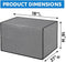 Dependable Industries Vinyl Window Air Conditioner Cover 18" x 27" x 16" Weatherproof AC Protector with Straps for 5-10,000 BTU Units Reduce Heati...