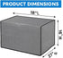 Dependable Industries Vinyl Window Air Conditioner Cover 18" x 27" x 16" Weatherproof AC Protector with Straps for 5-10,000 BTU Units Reduce Heati...