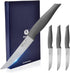 Steak Knives Set of 4,Stainless Steel Steak Cutlery Sets,4.5 In Sharp Blade Rust-proof Steak Knife with Serrated Edge, Dishwasher Safe Steak Knive...