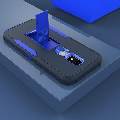 Asuwish Phone Case for Cricket Icon 3/Splendor/At&t Motivate 2 with Tempered Glass Screen Protector Cover and Slim Stand Hybrid Rugged Kickstand B...