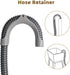 HOSOM 8FT Universal Washing Machine Drain Hose with Clamp, Compatible with Samsung, LG, Whirlpool, Maytag, Kenmore, GE, Giantex, Panda and More