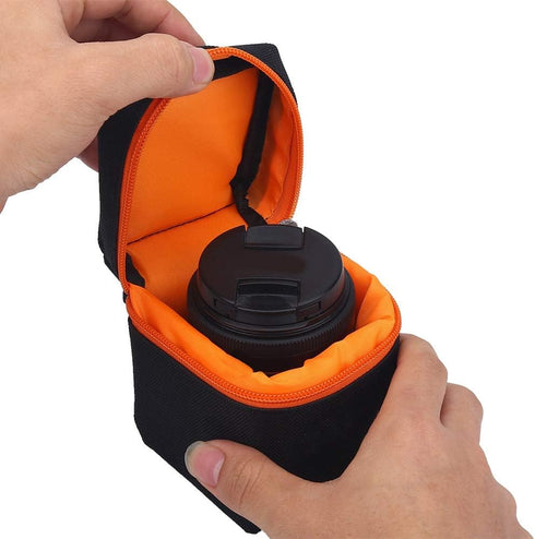 GOWENIC Camera Lens Case,Camera Lens Bag Pouch,Padded Thick Camera Lens Bag Shockproof Protective Pouch Case,Camera Lens Protector for DSLR Camera...