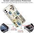 Skull and Blue Butterfly Phone Case Compatible with iphone 11?Vintage Newspaper Skull Bones Phone Cover for Girl Women Men,Unique Soft TPU Bumper ...