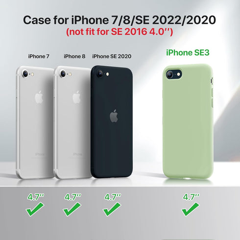 Miracase Ultra Slim Designed for iPhone SE Case 2022(3rd Gen)/iPhone SE 2020 Case(2nd Gen)/iPhone 7 Case/iPhone 8 Case with Screen Protector, Mult...
