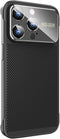 Losin Heat Dissipation Phone Case for iPhone 14 Pro Max with Window Glass Camera Lens Protection Frameless Breathable Cooling Hollow Design Slim B...