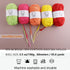 100g Yarn for Crocheting,Soft Yarn,Crochet Yarn,Nylon Cotton Acrylic Blend Yarn,Knitting Yarn for Dolls,Basket,Bags,Hats,Blankets(Grass)......