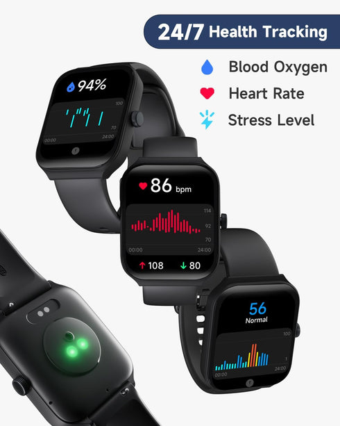 Smart Watch for Men Women Alexa Built-in, 1.95" Fitness Tracker with Answer/Make Calls, IP68 Waterproof/Heart Rate/Sleep Tracker/100 Sports, Fitne...
