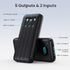 Portable Charger with Built-in Cables, Ultra Slim 13800mAh PD 3.0A USB-C Power Bank, LCD Display Battery Pack Compatible with iPhone 15/15 Plus/15...