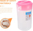 Large Plastic Pitcher With Lid Juice Pot Kettle with Scale Spill Proof Pitchers Cold Water Jug for Ice Tea Juice Drink Beer Coffee Lemonade(2400ml...