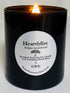 Hearthfire - Sandalwood Scented Soy Candle w/Natural Oils, Wood Wick, Smoky Dark Sweet, Made in The USA in Black Jar - Aromatherapy, Gifts for Hou...