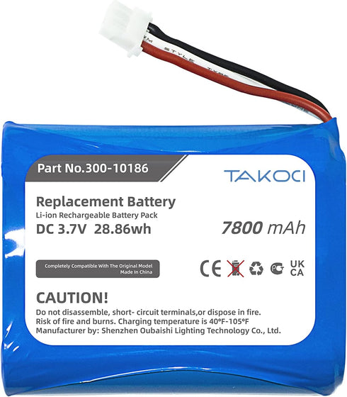 Replacement Battery 300-10186 for ADT Command Smart Security Panel 7800mAh...