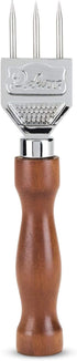 Viski 3 Pronged Ice Pick, Wood Handle Stainless Steel Ice Shaper, Bar & Cocktail Tools...