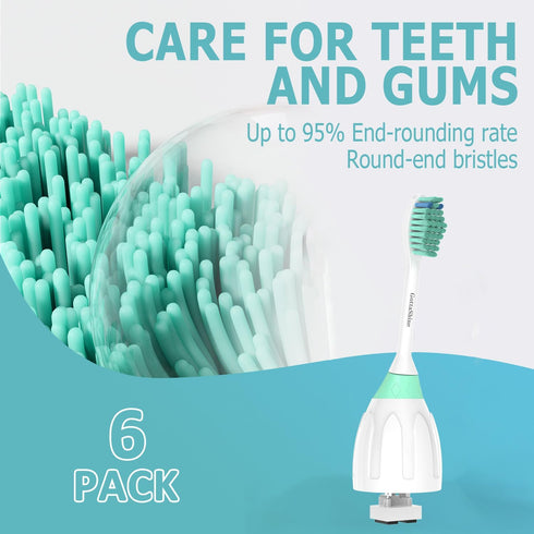 Replacement Toothbrush Heads Compatible with Philips Sonicare Screw-on E-Series, Xtreme, CleanCare Electric Toothbrush, Sonicare Replacement Heads...