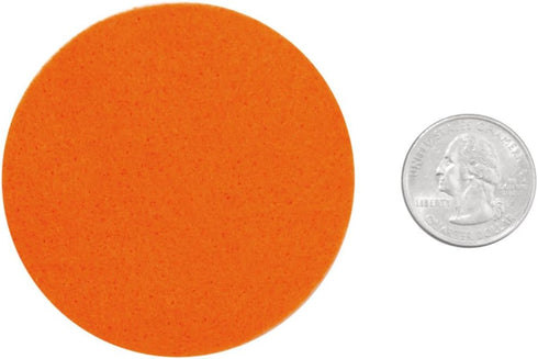 Playfully Ever After 2.5 Inch Orange 46pc Stiff Felt Circles...