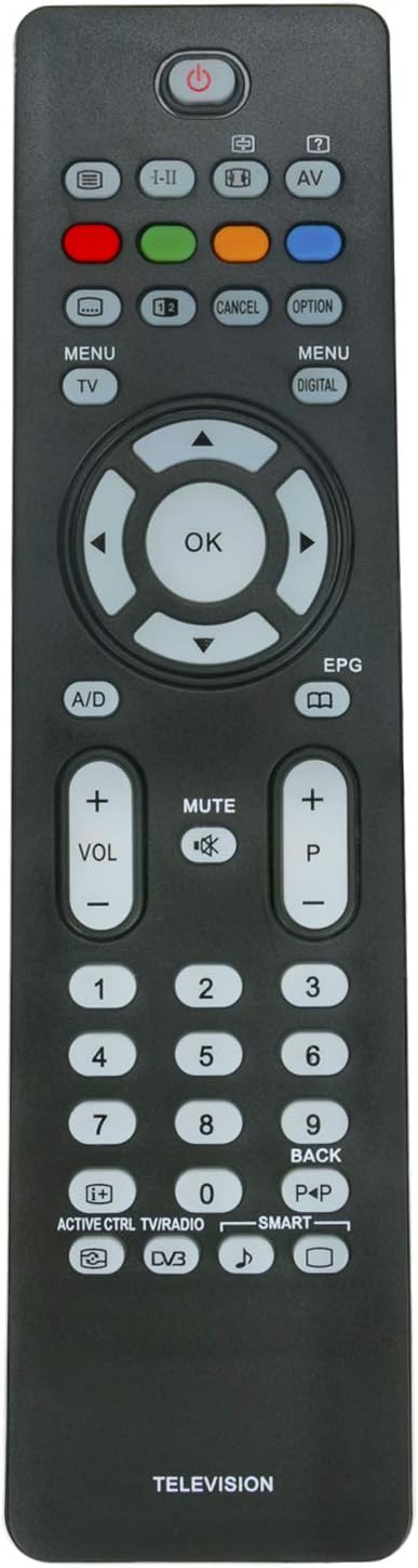 New RC2034301/01 Remote Control fit for Philips LCD TV 37HF5522D 39PFL2908 50PFL5907 55PFL5907 32PFL7532D 37PFL3512D 37PFL5522D 37PFL7662D 42PFL35...