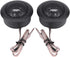 Qiilu Audio Speaker,Pair of 12V 120W Car Mini Super Power Loud Dome Audio Speaker Tweeter Loudspeaker Horn......