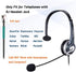 Callez Wired Telephone Headset Mono, Call Center RJ9 Phone Headset with Noise Canceling Mic Compatible with ShoreTel 480 Plantronics T10 Polycom Z...
