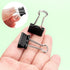 ZZTX Black Binder Clips Paper Clamps Clips Small Size, 0.75 Inches, 36 Pack...