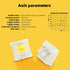 Gateron Milky Yellow Pro switches Keyboard switches pre lubed for Mechanical Keyboard(90PCS)...