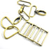 15Pcs Metal Swivel Snaps Hooks with D Rings and Tri-Glides Slide Buckles for Key Lanyard Purse Bag Straps Dog Collars DIY Sewing Hardware Craft (1...
