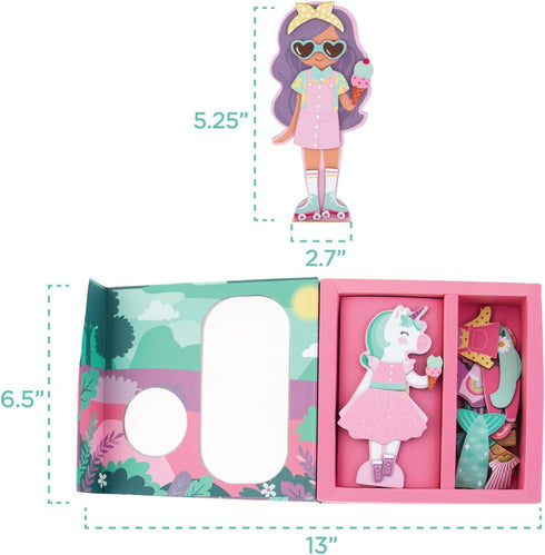 Stephen Joseph, Magnetic Dress Up Doll Unicorn and Princess...