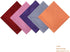 Dan Smith Burgundy,Hot Pink,Blue Violet,Silver,Orange Man Pocket-Square Stripe Handkerchiefs Silk Blend 30.5Cm Pack C.C.X.E.003 Multi-Color...