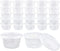 Augshy 40 Pack Small Slime Containers with Lids, Jello Shot Cups Condiment Containers Plastic Portion Cups with Lids for Salad Dressing Food Stora...