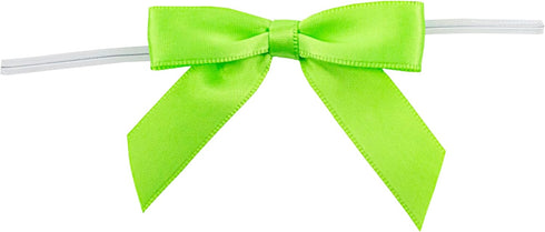 Reliant Ribbon 5171-18503-2X1 Satin Twist Tie Bows - Small Bows, 5/8 Inch X 100 Pieces, Citrus...