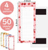 4PCS Magnetic Notepads for Refrigerator, Notepads for Grocery List Shopping List To-Do List Reminders Fruit Design 50 Sheets...