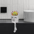 Uguisu 1PCS Cute Smiley Face Plant Pot with Feet Hanging Cement Planter Succulent Planter Small Flower Pots Fun Planter for Home and Room Decorati...