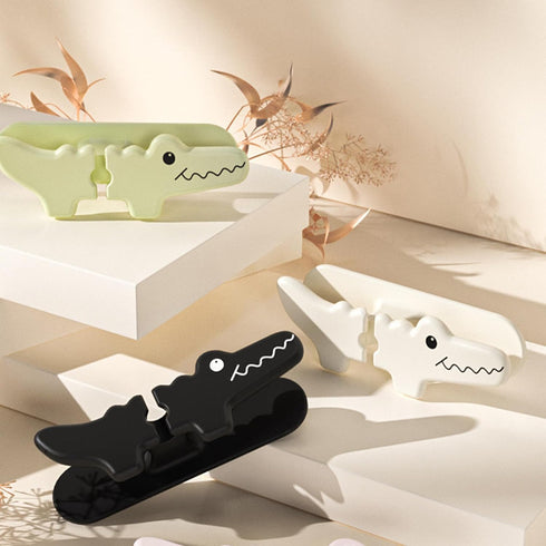 3 Pack Cute Crocodile Upgraded Cord Organizer For Kitchen Appliances Adhesive Cord Holder Stick On Wire Winder Cord Wrapper For Mixers,Coffee Make...
