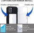 TORU CX PRO for iPhone 12 Pro/iPhone 12 Case Wallet | Protective Shockproof Heavy Duty Cover with Hidden Card Holder & Card Slot | Mirror & Wrist ...