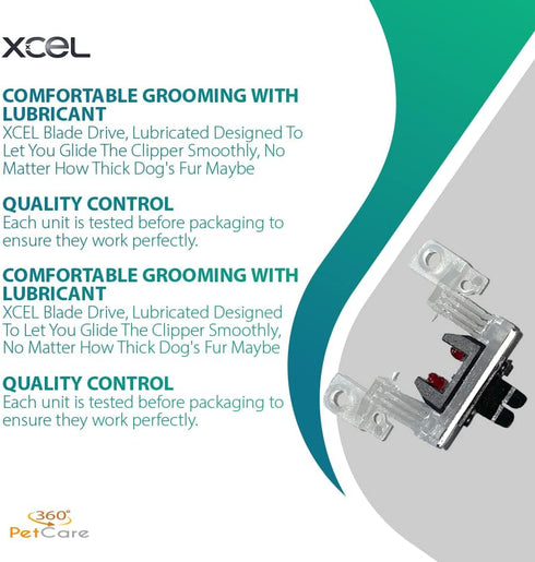 XCEL Lubricated Blade Drive Assembly Lever Replacement for Pet Clipper - 1-Pack...