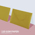 50 Pack 5x7 Envelopes,A7 Invitation envelopes V Flag 5.25 x 7 .25 for 5x7 Cards,Ideal for Invitations,Weddings,Parties,Greeting Cards,Photos(Gold ...