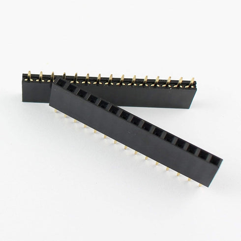 10 pcs. 15 Pin 2.54mm Pitch 15 Pin Female Single Row Straight Header Strip PH:8.5mm...