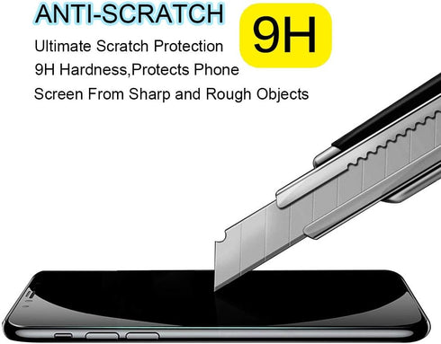 For iPhone 11 Screen Protector 2.5D Edge Tempered Glass Film Premium HD Anti Scratch 9H Hardness Retail Package for iPhone 11/iPhone XR 6.1“-2 Pac...