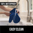 Gorilla Grip Heat and Slip Resistant Silicone Oven Mitts Set, Soft Cotton Lining, Waterproof, BPA-Free, Long Flexible Thick Gloves for Cooking, BB...