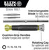 Klein Tools 32585 Multi-bit Precision Screwdriver Set, 4-in-1 Electronics Screwdriver with Industrial Strength Torx Bits, Spin Top...