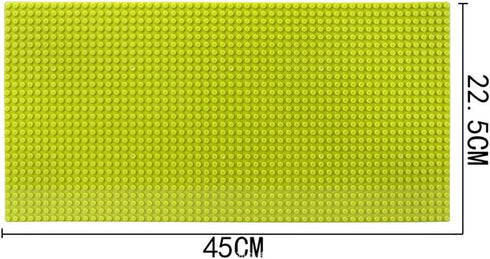 Baseplate 17.5''x8.8'' for Building Bricks 100% Compatible with All Major Brands, Square 56x28 Landscape Open-Ended Imaginative Play Kids Aged 3 a...
