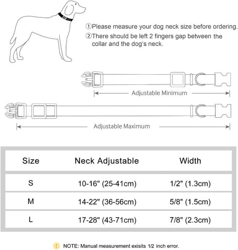 Beirui Genuine Leather Dog Collar with Quick Release Metal Buckle, Comfortable Leather Collar for Small Medium Large Dogs, Heavy Duty Classic Pet ...