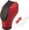 X AUTOHAUX 1set Car Faux Leather Gear Shift Knob Cover for Ford Focus Escape Fusion Fiesta Transit Van Black Red...