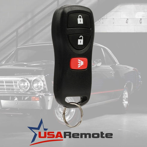 Car Key Fob Keyless Entry Remote with Ignition Key fits Nissan, Infiniti (KBRASTU15 3-Btn)...