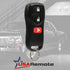 Car Key Fob Keyless Entry Remote with Ignition Key fits Nissan, Infiniti (KBRASTU15 3-Btn)...