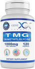 GENEX 1000mg TMG Supplements (120 Capsules) - Betaine Anhydrous Trimethylglycine 1000mg - Liver Supplement - for Healthy Homocysteine Levels - Glu...