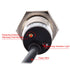 M18 Capacitive Proximity Sensor Switch Non-Shield Type LJC18A3-B-Z/AY Detection 10mm 10-30VDC 200mA PNP Normally Closed(NC) 3 Wires...