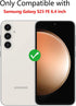 bersem [2+2 Pack Privacy Screen Protector for Samsung Galaxy S23 FE, 6.4 Inch with Tempered Glass Camera Lens Protector, Anti-Spy Flexible TPU Fil...